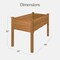 Best Choice Product 48x24x30in Raised Garden Bed, Elevated Wooden Planter for Yard w/ Foot Caps, Bed Liner